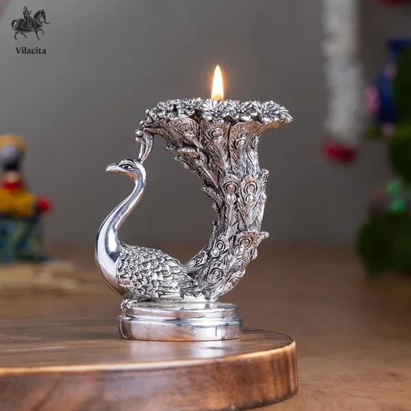 Silver_plated_Peacock_Candle_Stand_For_Home_Decor