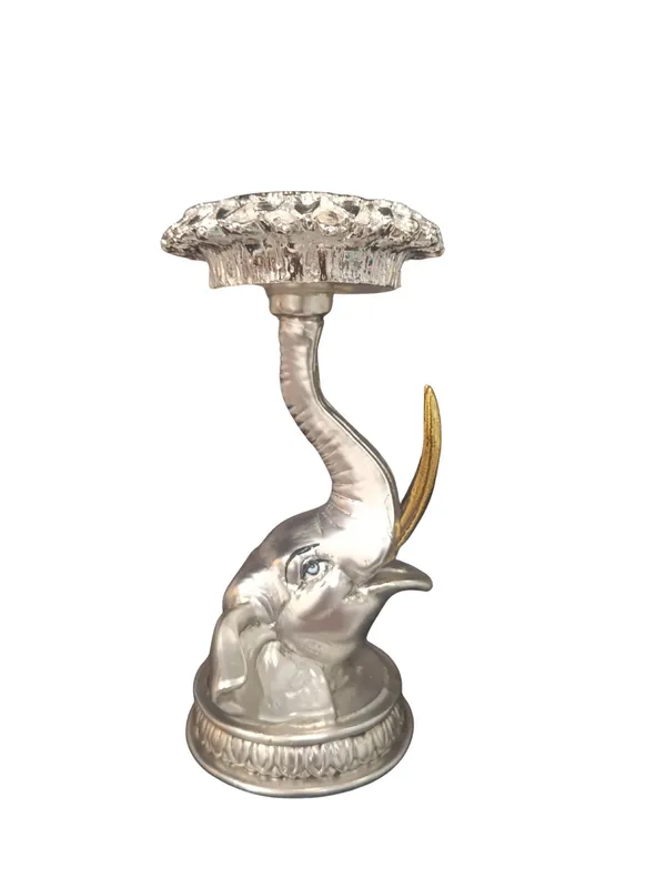 Silver_plated_Elephant_Candle_Stand_For_Home_Decor