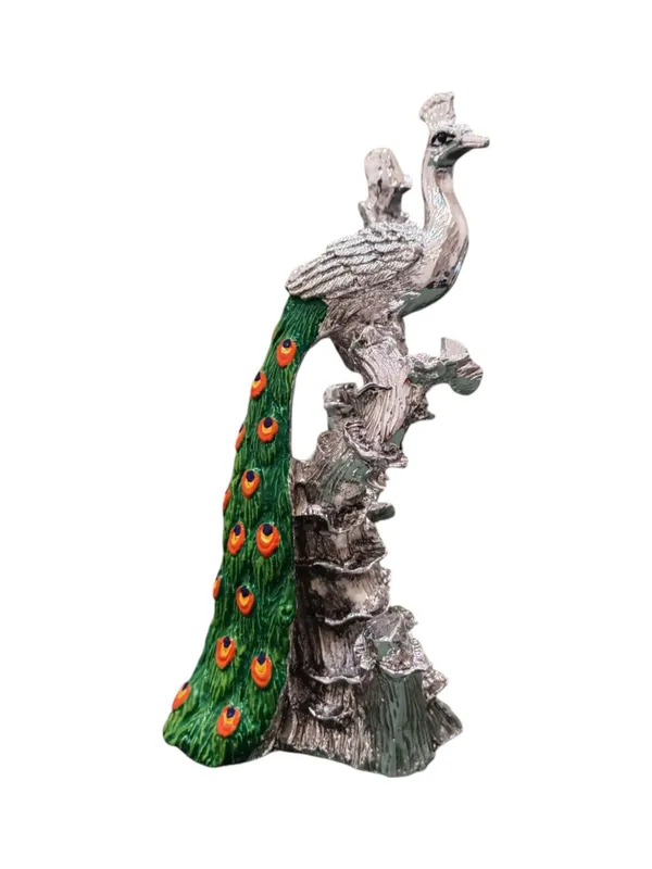 Silver_plated_Peacock_For_Home_Decor