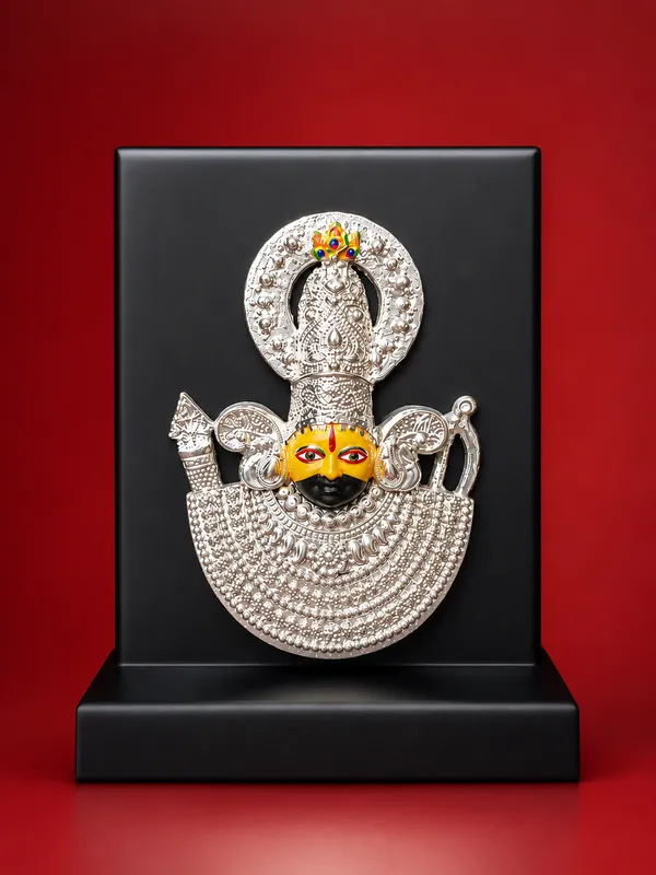 Silver_plated_Shyam_Baba_On_MDF