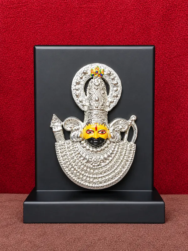 Silver_plated_Shyam_Baba_On_MDF