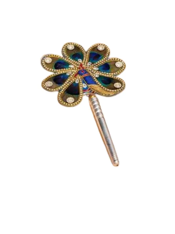 Silver_plated_Natural_Feather_Mayuri_Exclusive_Morphank_For_Puja_&_Decoration