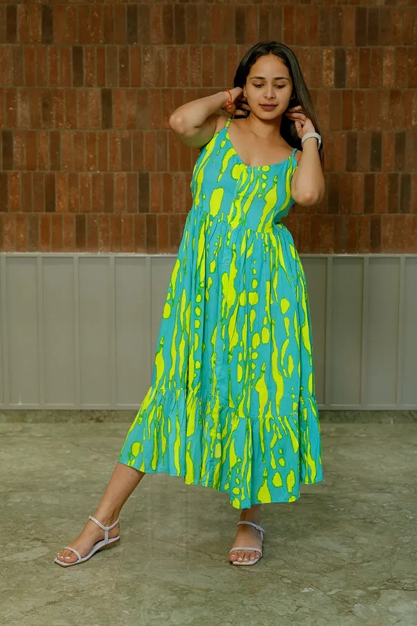 Printed_Dress_Mixed_Green_Yellow