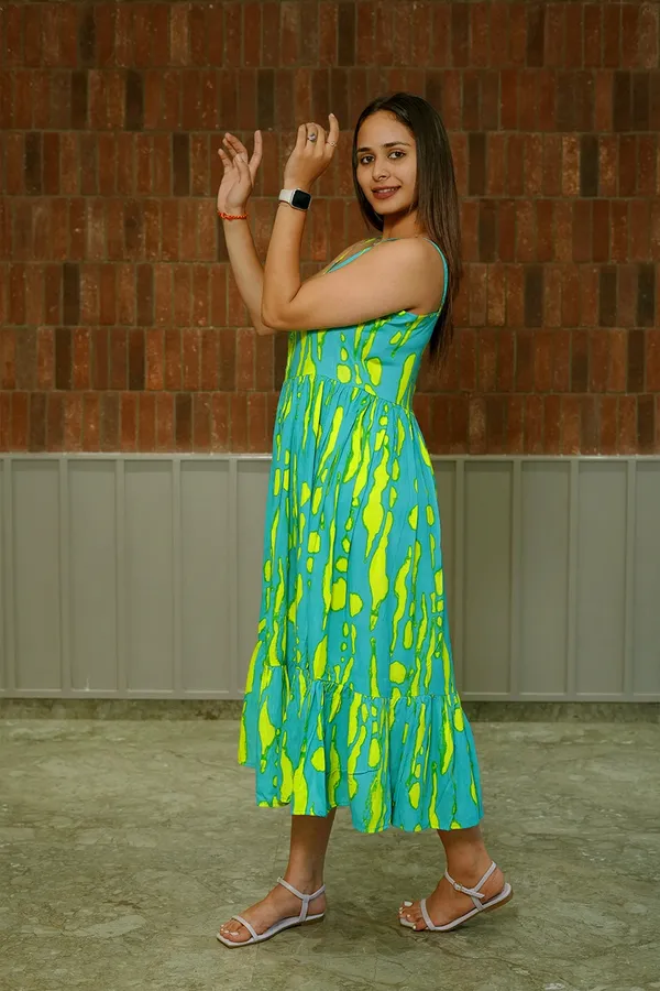 Printed_Dress_Mixed_Green_Yellow
