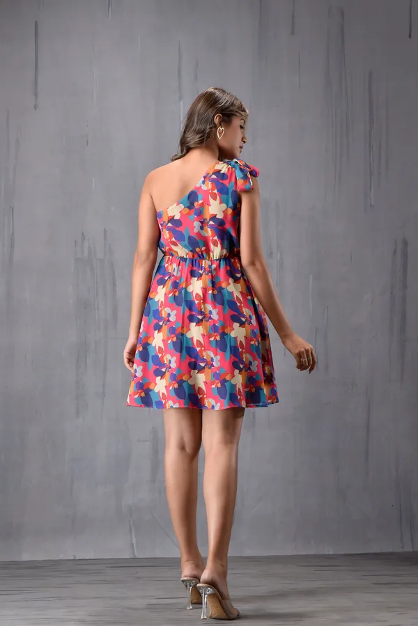 One_Shoulder_Off_Tie_Up_Dress