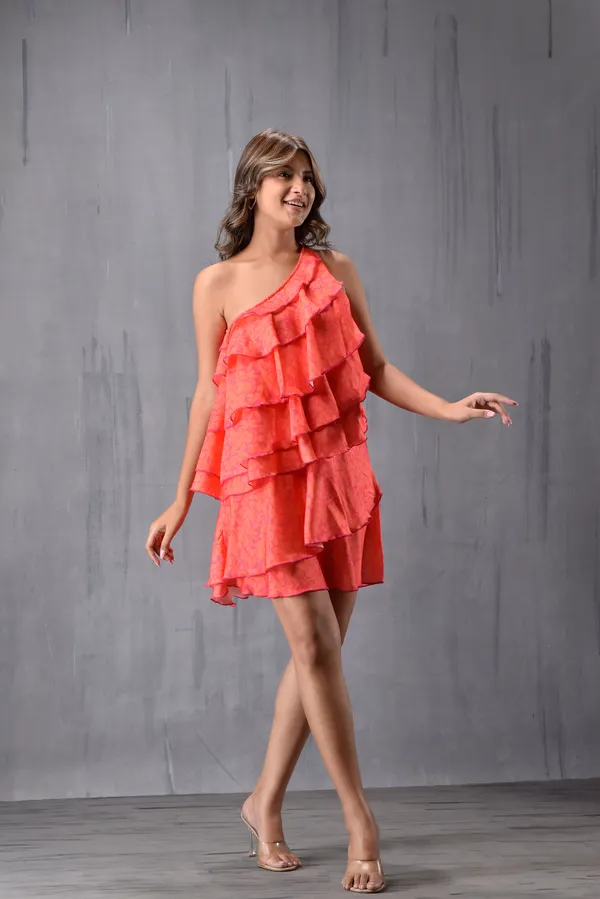 One_Shoulder_Tie_Up_Ruffle_Dress