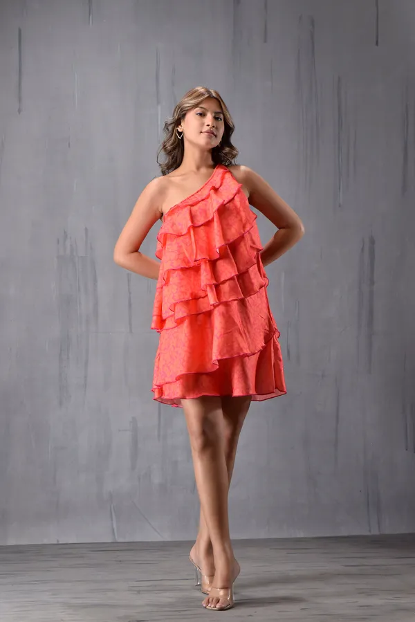 One_Shoulder_Tie_Up_Ruffle_Dress