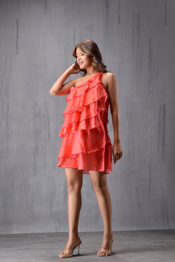 One_Shoulder_Tie_Up_Ruffle_Dress