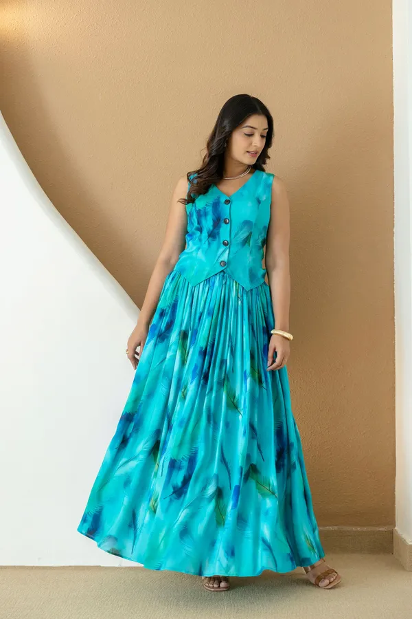 Simran_Aqua_Blue_Skirt