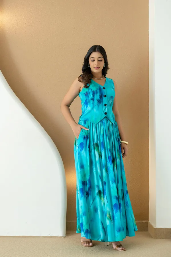 Simran_Aqua_Blue_Skirt