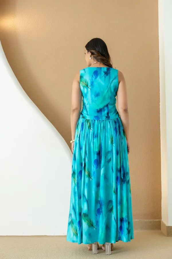 Simran_Aqua_Blue_Skirt