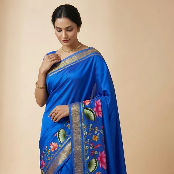 Blue_Semi_Crepe_Printed_Mysore_Silk_Aarshini_Saree_For_Women