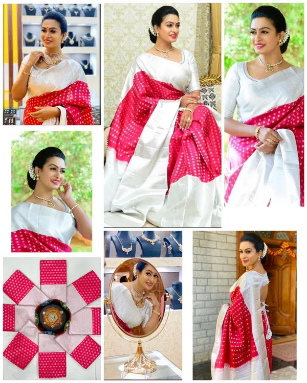 Anikaa_Elegant_White_&_Rani_Pink_Soft_Lichi_Silk_Saree_–_Timeless_Festive_Charm
