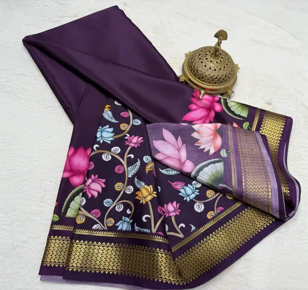 Purple_Semi_Crepe_Printed_Mysore_Silk_Aarshini_Saree_For_Women