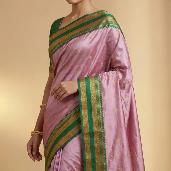 Dusty_Mauve_Pink_Silk_Sutram_Krishnaa_Paithani_Saree_For_Women