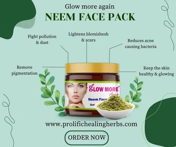 Glow_More_Again_Neem_Face_Pack_60Gm_Remove_Pigmentations_Fights_Pollution_Dust_Lightens_Blemishes_Scars_Reduces_Acne_Causing_Bacteria_Pack_Of_2