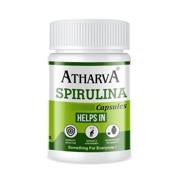 102_Pure_Spirulina_Capsules_Boost_Energy_Endurance_Improve_Heart_Health_Lowers_Bad_Cholesterol_Controls_Blood_Pressure_Rich_In_Nutrients_60_Capsules