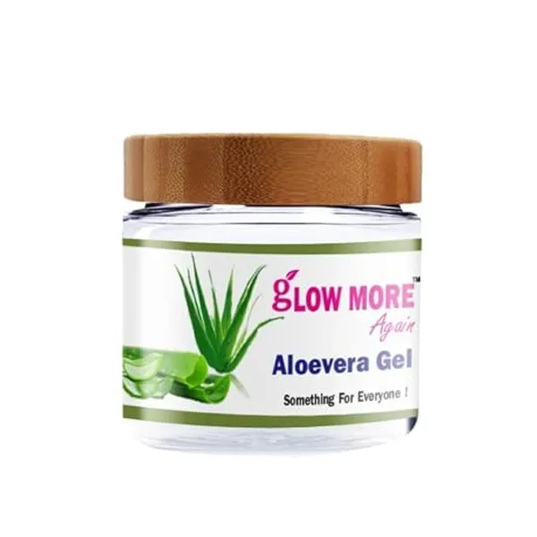 100_Pure_Aleovera_Gel_Glow_More_Again_Suitable_For_All_Type_Of_Skin_Brings_Natural_Glow_On_Skin_No_Dark_Circles_100_Gm_Pack_Of_2
