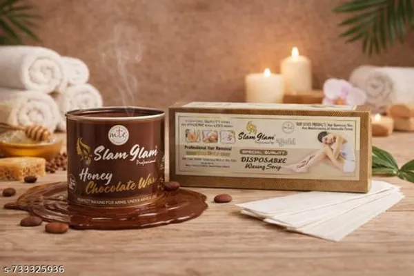 Honey_Chocolate_Wax_With_Disposable_Waxing_Strips_Combo