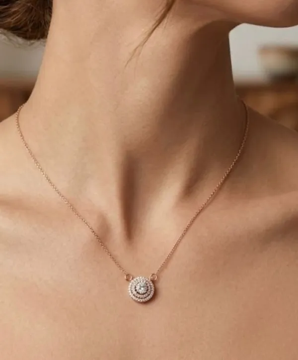 Elegant_Rose_Gold_Halo_Crystal_Pendant_Necklace