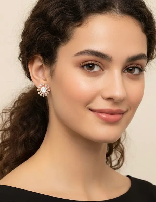 Rose_Gold_Sunburst_Stud_Earrings_With_Crystal_Embellishments
