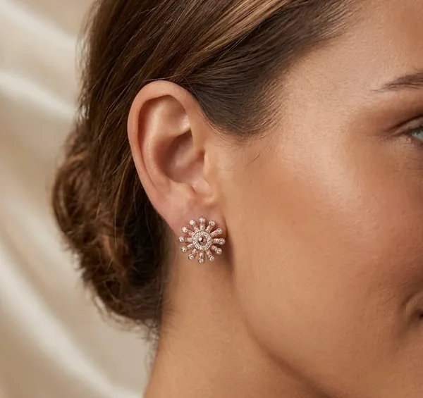 Rose_Gold_Sunburst_Stud_Earrings_With_Crystal_Embellishments