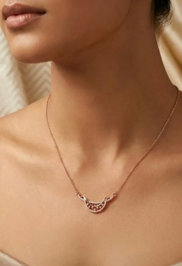 Rose_Gold_Rhinestone_Smile_Pendant_Necklace