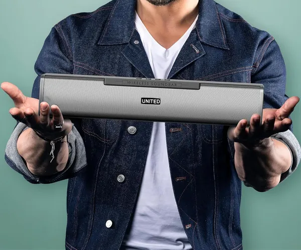 United_Gold_Melody_Bar_UGSP48_Wireless_Sounbar,_20W_Powerful_Sound_Output,_Multiple_Connectivity_Modes,_10Hrs_Playtime,_Built_In_Mobile_Holder,_Bluetooth_Sound_Bar_Speaker