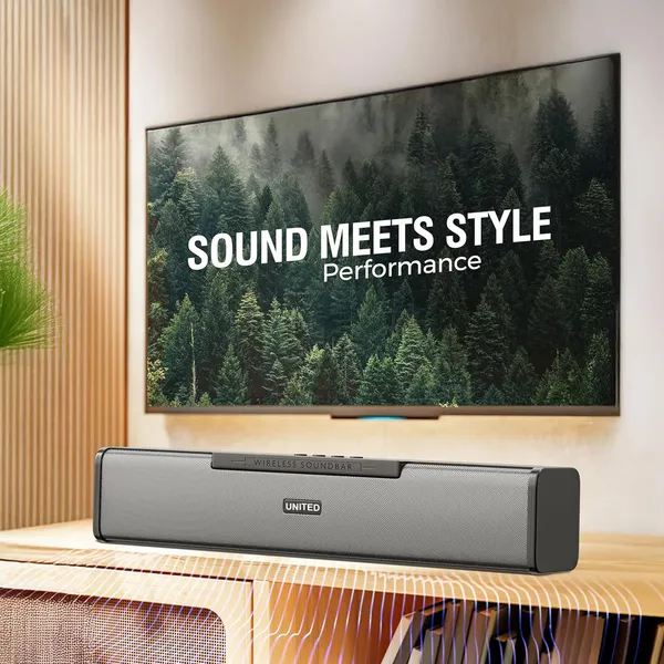 United_Gold_Melody_Bar_UGSP48_Wireless_Sounbar,_20W_Powerful_Sound_Output,_Multiple_Connectivity_Modes,_10Hrs_Playtime,_Built_In_Mobile_Holder,_Bluetooth_Sound_Bar_Speaker