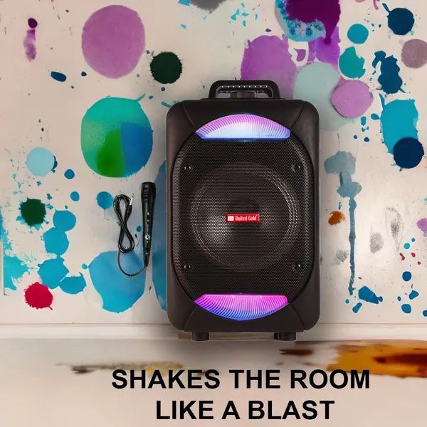 United_Gold__Multi-Media_Bluetooth_Party_Mate_Speaker_with_wired_Mic_for_Karaoke,_Digital_Display,_RGB_Lights,_USB,_SD_Card,_FM_Radio_