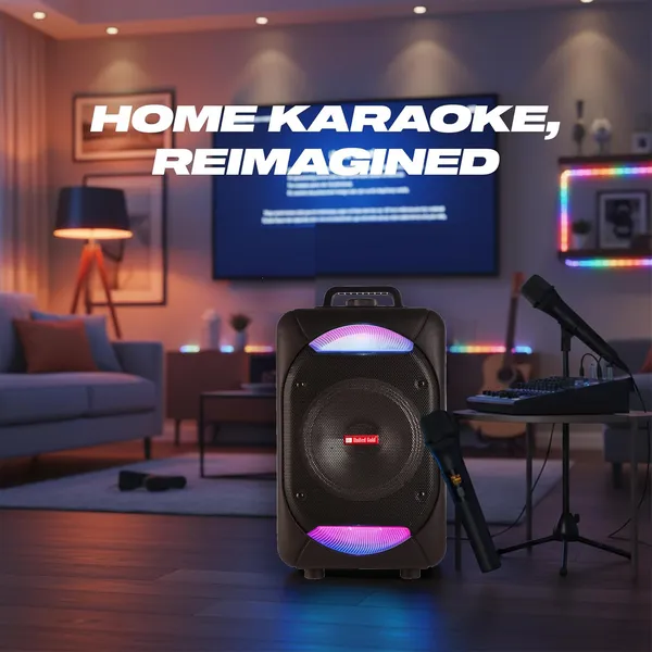 United_Gold__Multi-Media_Bluetooth_Party_Mate_Speaker_with_wired_Mic_for_Karaoke,_Digital_Display,_RGB_Lights,_USB,_SD_Card,_FM_Radio_