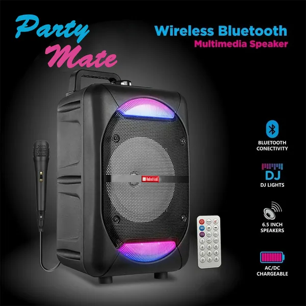 United_Gold__Multi-Media_Bluetooth_Party_Mate_Speaker_with_wired_Mic_for_Karaoke,_Digital_Display,_RGB_Lights,_USB,_SD_Card,_FM_Radio_