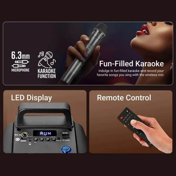 United_Gold__Multi-Media_Bluetooth_Party_Mate_Speaker_with_wired_Mic_for_Karaoke,_Digital_Display,_RGB_Lights,_USB,_SD_Card,_FM_Radio_