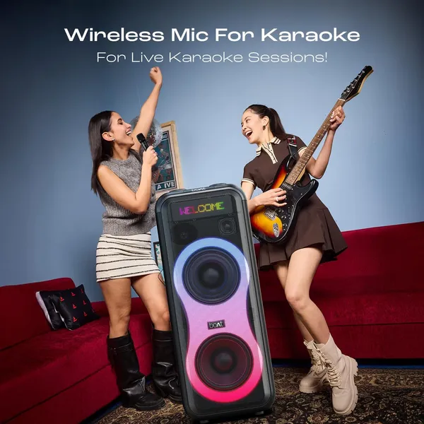 boAt_PartyPal_600_Party_Speaker,_220W_Signature_Sound,_Dynamic_Pixels,_Animated_Text_Display,_App_Support,_UHF_Wireless_Microphone,_Colorful_LEDs,7hrs_Battery_&_Guitar_Input_(Premium_Black)