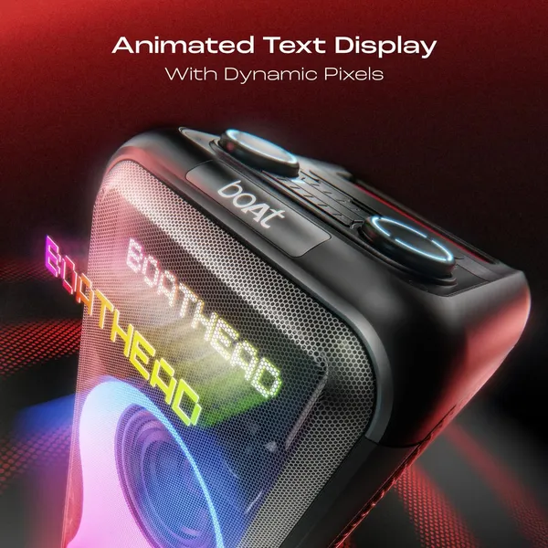 boAt_PartyPal_600_Party_Speaker,_220W_Signature_Sound,_Dynamic_Pixels,_Animated_Text_Display,_App_Support,_UHF_Wireless_Microphone,_Colorful_LEDs,7hrs_Battery_&_Guitar_Input_(Premium_Black)