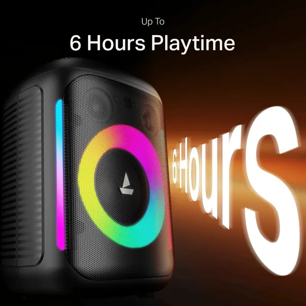 boAt_Partypal_30,_Wired_Mic_for_Karaoke,_6H_Battery,_RGB_LED,_TWS_Mode,_EQ_Modes_25_W_Bluetooth_Party_Speaker_(Black,_Mono_Channel)