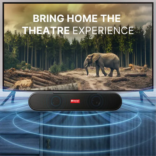 United_Gold_Cinema_Bar_UGSP50_Wireless_Sounbar,_20W_Powerful_Sound_Output,_Multiple_Connectivity_Modes,_06Hrs_Playtime,_Built_In_Mobile_Holder,_Bluetooth_Sound_Bar_Speaker