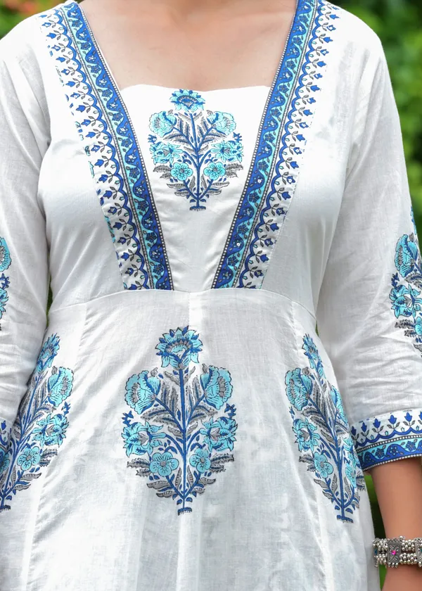 Blue_Cotton_Block_Printed_Straight_Suit_With_Embroidered_Neck_Detailing_For_Women