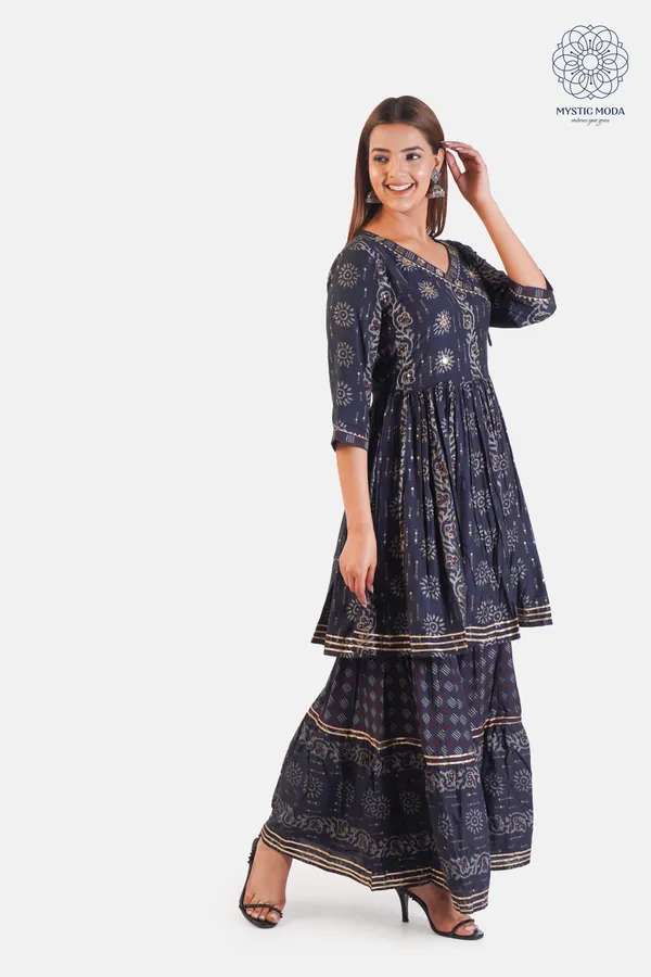 Blue_Muslin_Embroidered_Sharara_With_Dupatta_Set_Elegant_Ethnic_Ensemble_For_Women