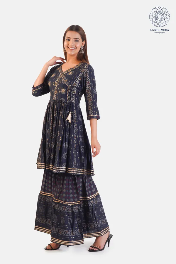 Blue_Muslin_Embroidered_Sharara_With_Dupatta_Set_Elegant_Ethnic_Ensemble_For_Women