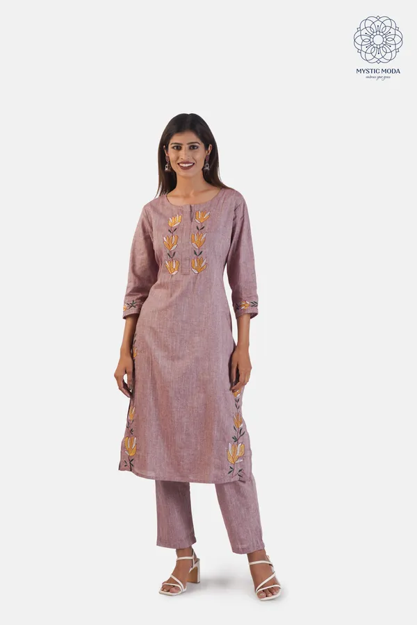 Purple_Cotton_Embroidered_Floral_Suit_Set_With_Printed_Dupatta_Elegant_Ethnic_Wear_For_Women