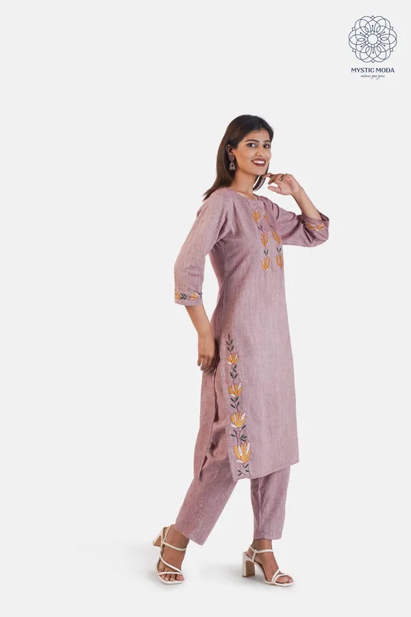 Purple_Cotton_Embroidered_Floral_Suit_Set_With_Printed_Dupatta_Elegant_Ethnic_Wear_For_Women
