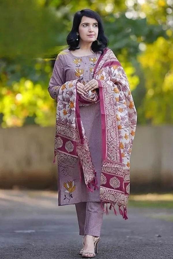Purple_Cotton_Embroidered_Floral_Suit_Set_With_Printed_Dupatta_Elegant_Ethnic_Wear_For_Women