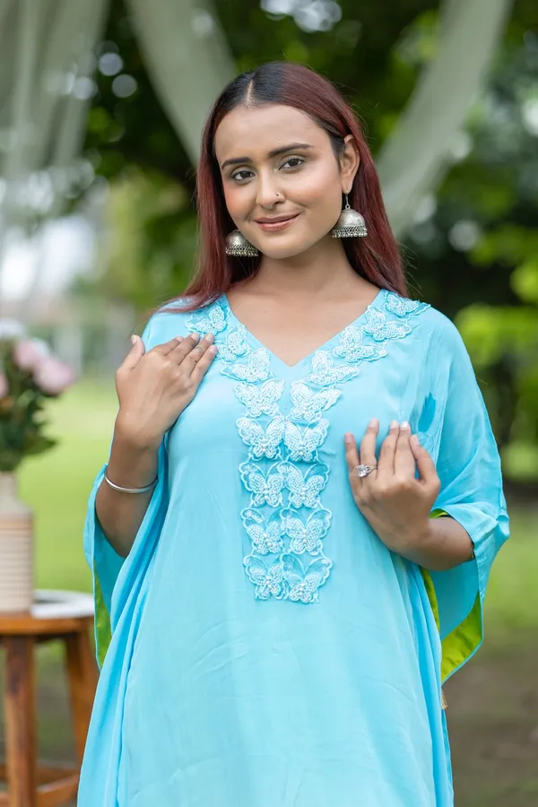 Blue_Elegant_Tie_Dye_Kaftan_Set_With_Embroidered_Detail_For_Women