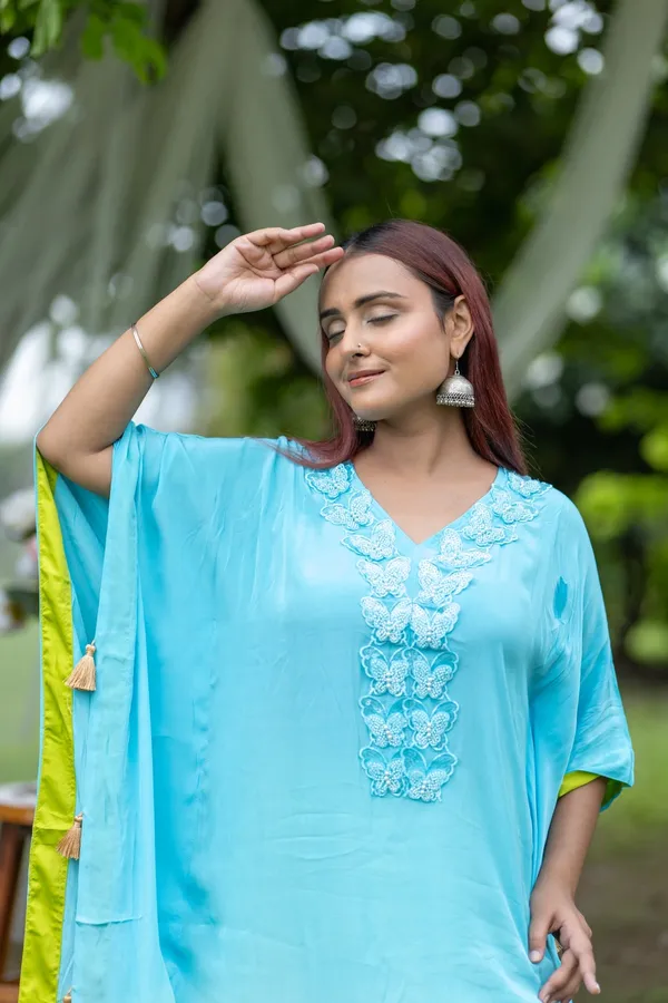 Blue_Elegant_Tie_Dye_Kaftan_Set_With_Embroidered_Detail_For_Women