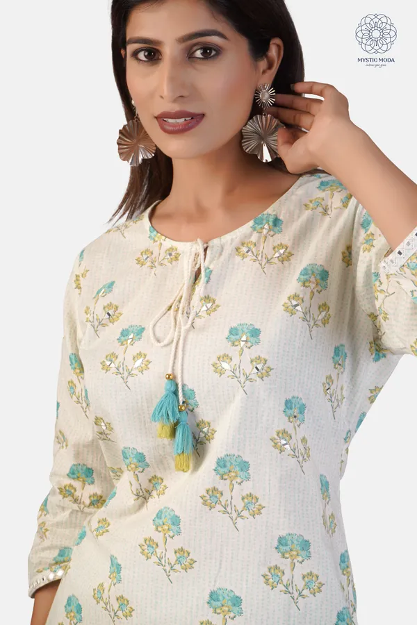 Green_Cotton_Floral_Printed_Kurta_Pant_Dupatta_Set_Ethnic_Wear_For_Women