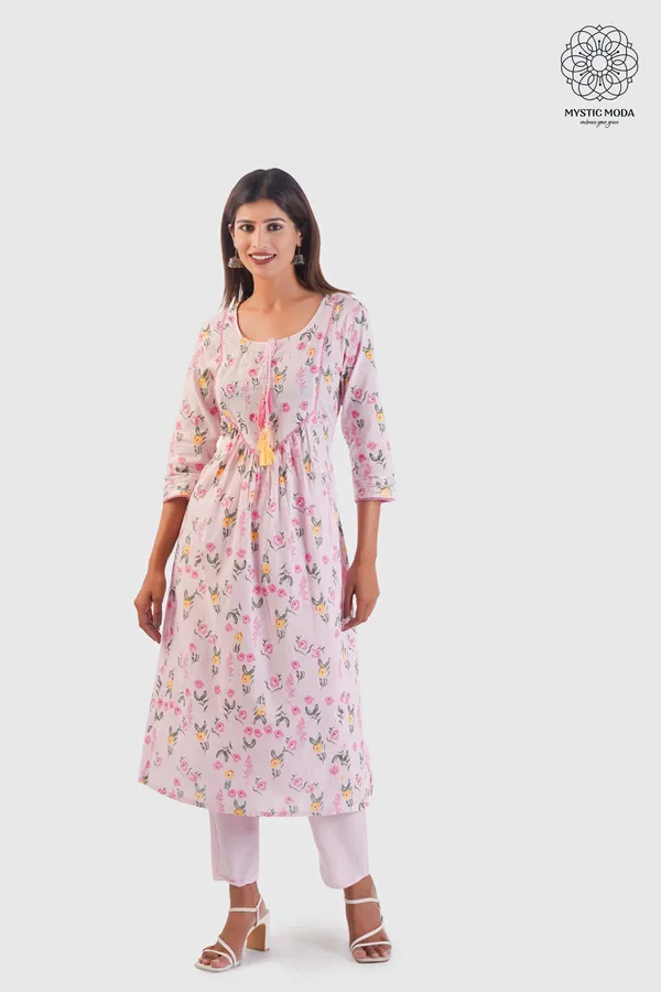Pink_Cotton_Anarkali_Kurti_With_Pant_Dupatta_Set_Long_Gown_Style_Ethnic_Wear_For_Women