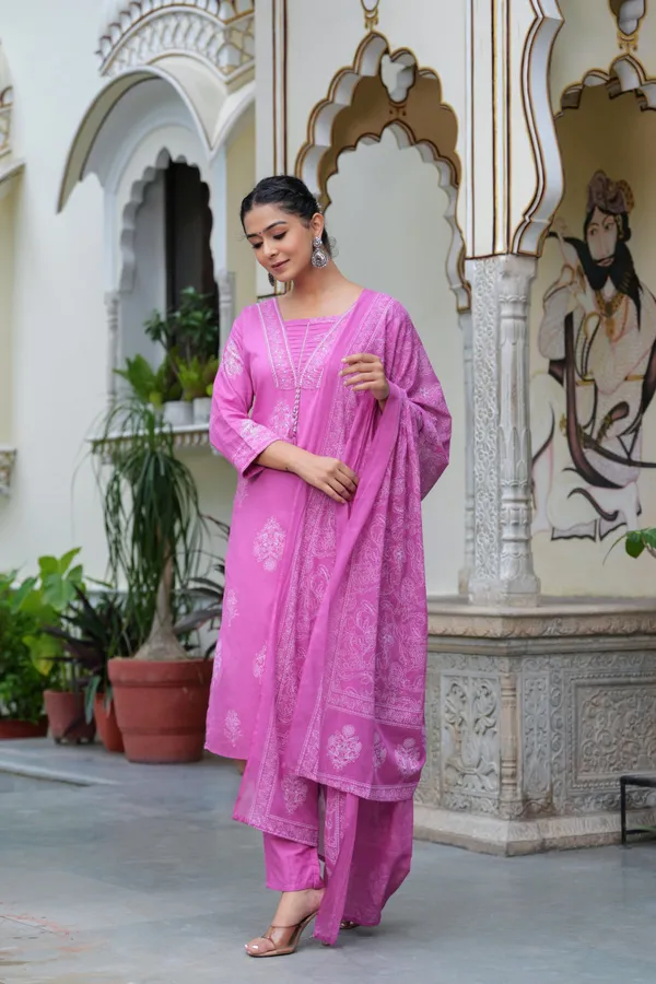 Pink_Cotton_Straight_Kurta_Set_With_Designer_Yoke_Adda_Work_For_Women
