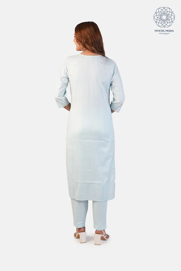 Blue_Cotton_Stylish_Kurta_Pant_Dupatta_Set_With_Lurex_Detailing_For_Women