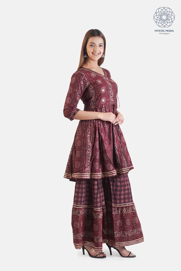Red_Muslin_Embroidered_Sharara_With_Dupatta_Set_Elegant_Ethnic_Ensemble_For_Women